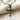 Passion Nail Cross Pendant, black rhodium, front view on linen fabric