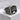 Menorah Star of David Signet Ring, oxidized silver, angled front view