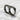 Faceted Double Ring in black rhodium plated silver, product photo