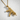 Tactical Gun Pendant, gold vermeil, angled product photo