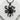 Sprawling octopus pendant, black rhodium, front view on white stone surface