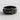 Warrior Spear Ring, black rhodium, product photo on textured surface