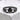 Claddagh Heart Ring in black rhodium, angled view on stone pedestal