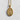Gold archangel Saint Raphael medal pendant with chain displayed against white textured background