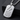 Masonic Dog Tag Pendant, polished, angled display on dark stone