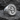 Non Nobis Domine Templar Ring, polished silver, angled view