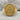 In Deo Fiducia Masonic Ring, gold vermeil finish, front view on stone