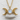 Triple Moon Star Pendant, gold vermeil, front view on display pedestal