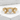Moonstone Triple Moon Ring, gold vermeil, front product view on white stone