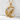 Raven Crescent Moon Pendant, product photo, gold vermeil finish on pedestal