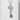 Crescent Hecate Key Pendant, polished silver, product photo on stone display
