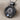 Rose Initial Pendant, black rhodium, angled studio photo