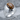 Geometric Tiger Eye Ring, polished silver, three-quarter product view on stone