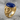 Lapis Snake Ring in gold vermeil, product photo on stone base