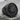 Taino Sun Ring, black rhodium finish on stone display