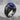 Navy Chief Anchor Ring, black rhodium, product photo on stone surface
