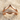 Chevron Double Ring, rose gold, product photo set on sand