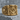 Masonic Temple Ring, gold vermeil, angled front view on stone