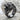 Snarling Tiger Ring, black rhodium, angled view on stone