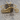 Chopper Motorcycle Pendant, gold vermeil, on wood block