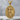 Saint Raphael pendant, gold vermeil, front product photo