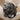 Snarling Panther Ring, black rhodium, three-quarter view on fabric