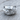 Lovers Embrace Ring, polished silver, front view