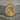 Self coronation pendant, gold vermeil finish, front view on stone