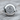 Masonic Square and Compasses Ring, polished silver, product photo