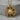 Norse Kolovrat Wolf Pendant, gold vermeil, angled studio product photo