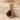 Teardrop Garnet Solitaire Pendant, rose gold plated product photo