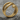 Viper Snake Bypass Ring, gold vermeil, product photo on stone