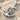 Ship Wheel Anchor Pendant, polished silver, product photo on sand
