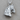Bridled Horse Head Pendant, polished, product photo on wood surface