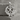 Chi-Rho Laurel Wreath Pendant, polished silver, front view