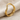 Contour Wire Arch Ring, gold vermeil, product photo on fabric