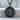 Wolf Saint Francis Medal Pendant, black rhodium plated, front product view