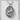 Kitsune Moon Relief Pendant, polished silver, angled product photo