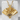 Sakura Branch Fan Pendant, gold vermeil product photo