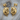 Sleeping Wolf Leaf Earring, gold vermeil, product photo