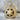 Star of David Enamel Pendant, gold vermeil, front product view