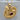 Elif Waw Garnet Pendant, gold vermeil, product photo
