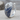 Raven night wing earring, polished, angled product photo