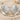Scallop Folded Shell Earring, polished, front product view