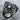 Four Leaf Gothic Tracery Ring in black rhodium finish, studio view