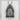 Cathedral Recessed Gate Pendant, oxidized silver, product view