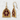Rose Window Crimson Earring, gold vermeil, product photo