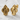 Quatrefoil Vault Stud Earring, gold vermeil, product photo