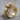 Moonstone Golden Retriever Ring, gold vermeil, angled product photo