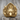 Wolf Arch Portrait Ring, gold vermeil, front view product photo